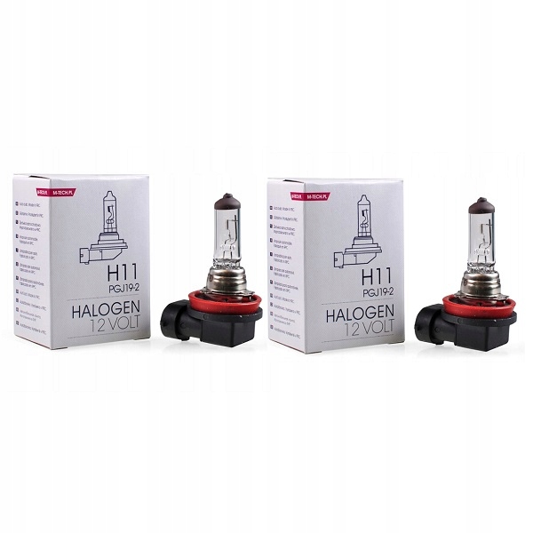 M-tech H11 12V 55W żarówki halogenowe Z8 2szt.