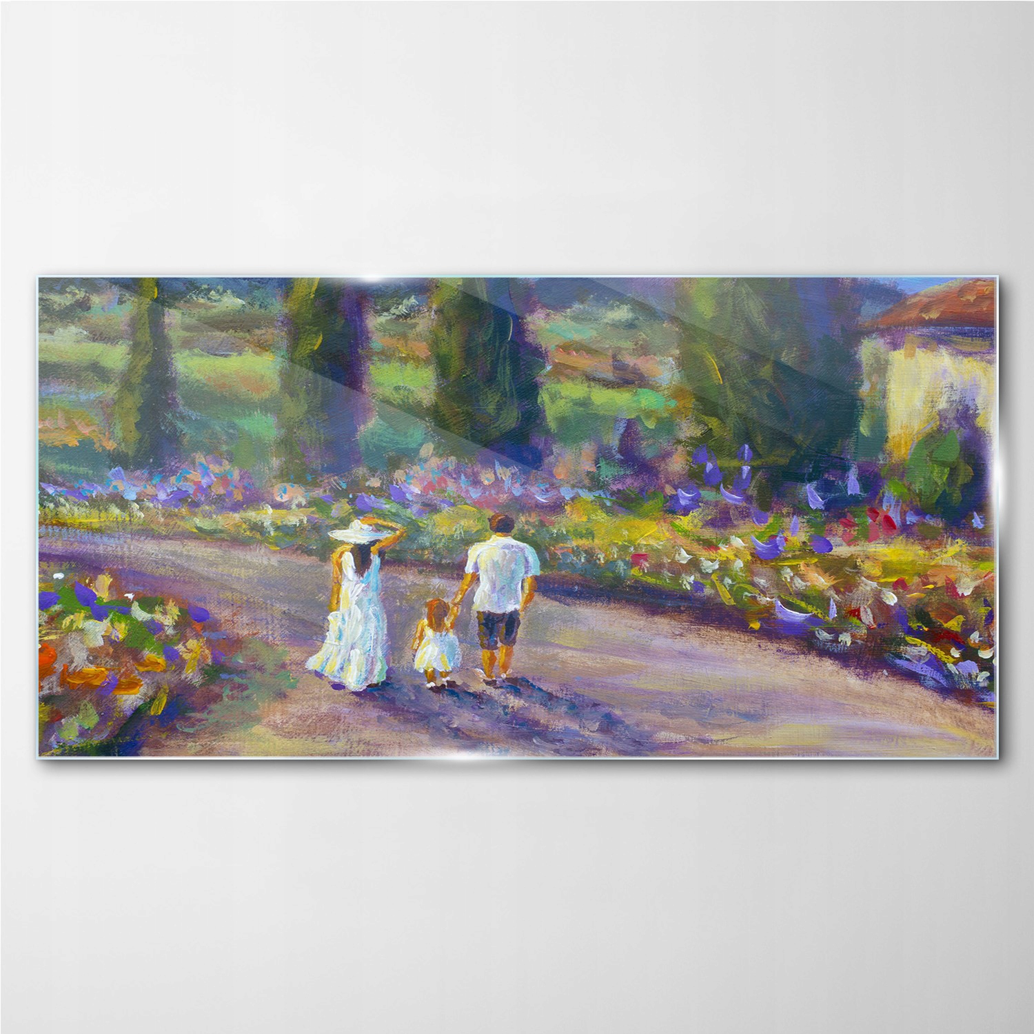 

Foto-obraz szklany Rodzina drzewa kwiaty 100x50 cm