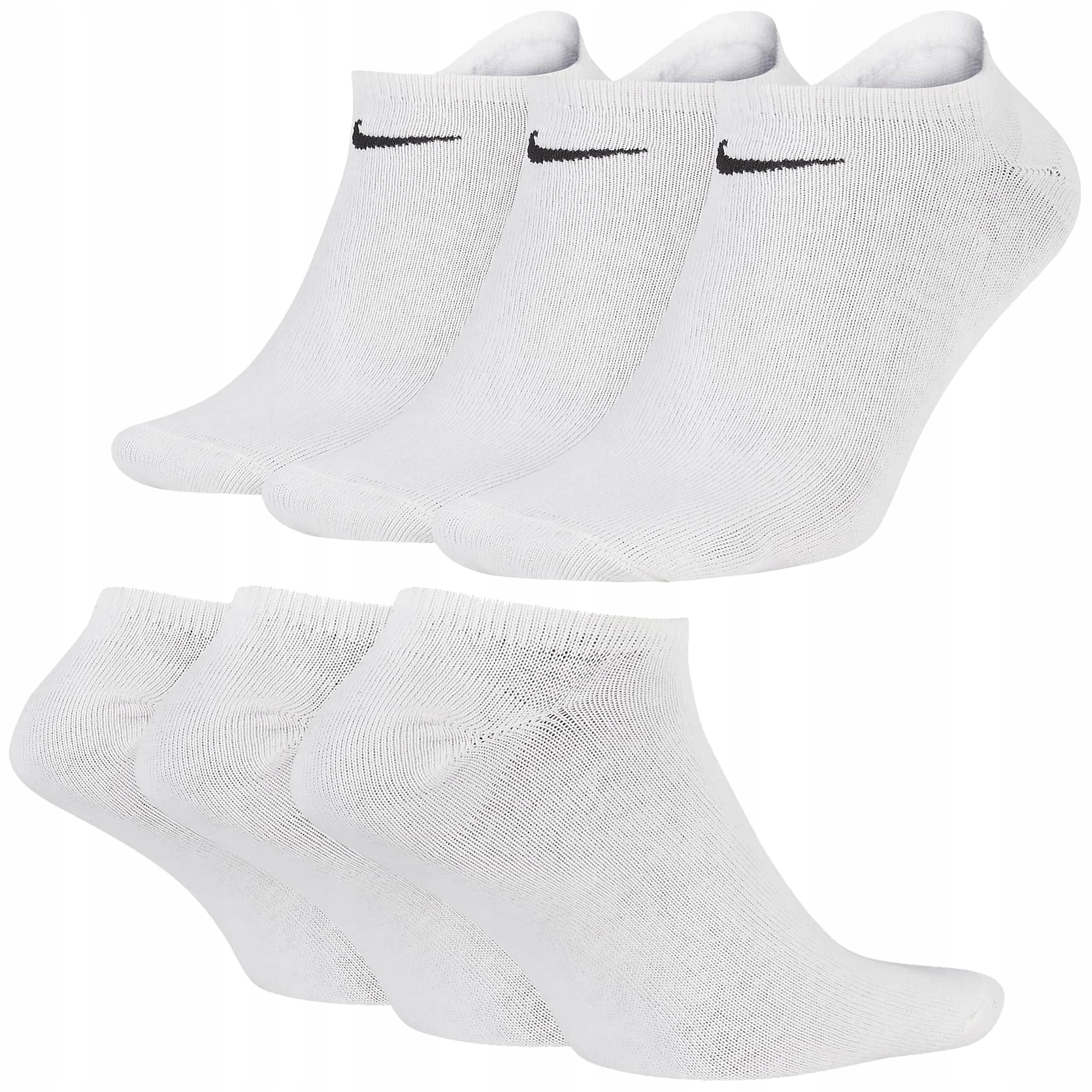 

Nike skarpety skarpetki białe stopki SX7673-100 L