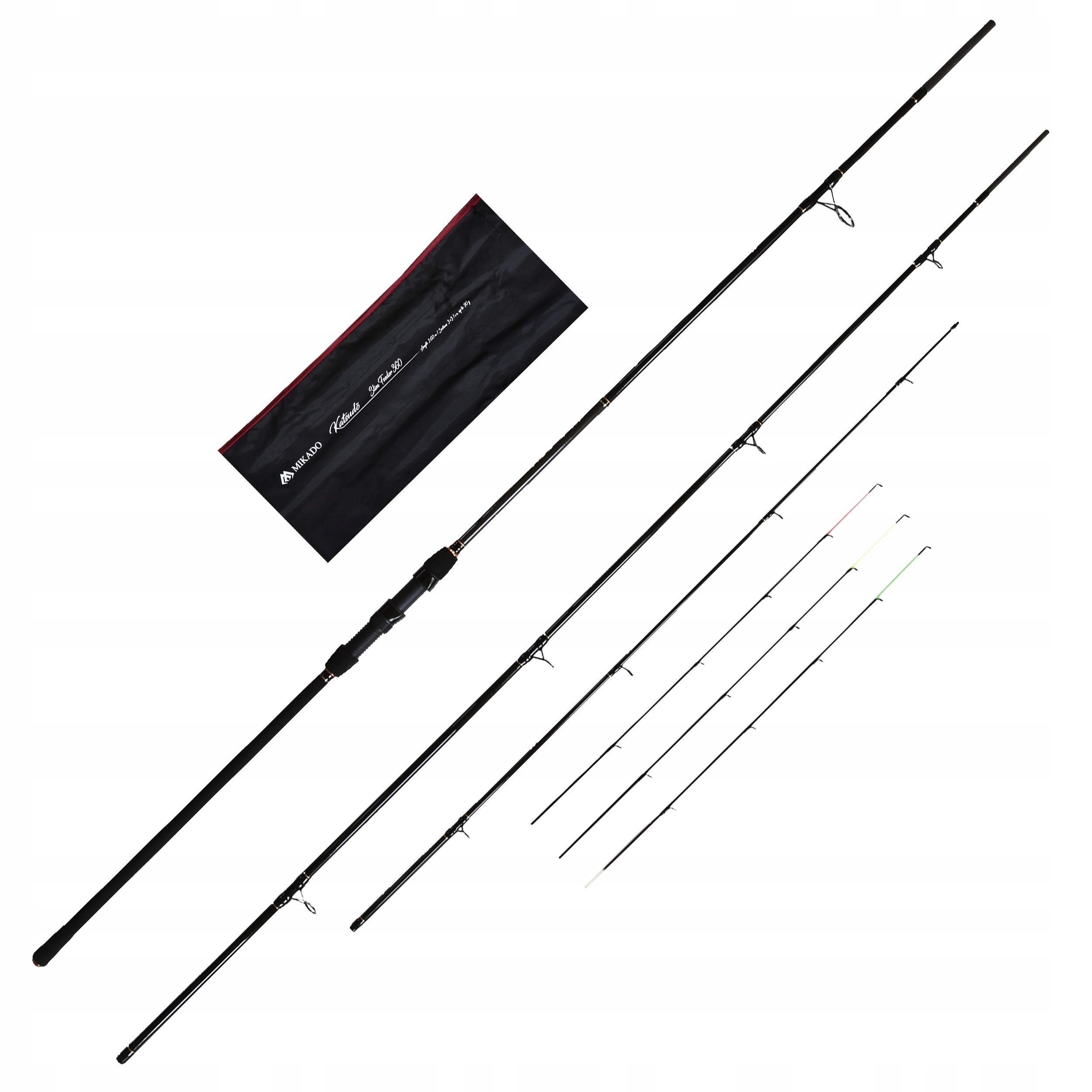 Wędka gruntowa Mikado Katsudo Slim Feeder 3.60m 0-90g +3wymienne szczytówki