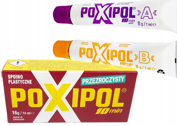 

Klej Poxipol Przezroczysty dwuskładnikowy 16g/14ml
