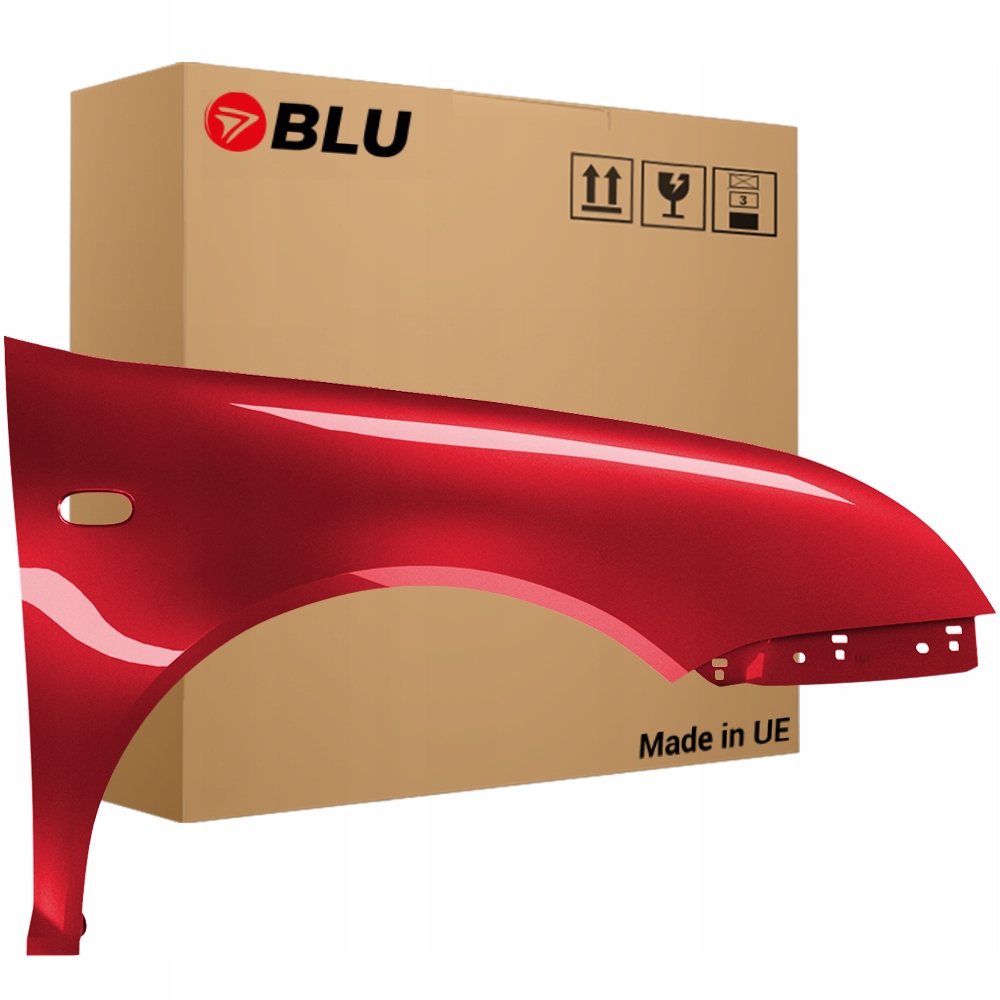 Blu Blatník Vw Bora LC3X pravý červený 98-05 1J přední pozink MuranoRot