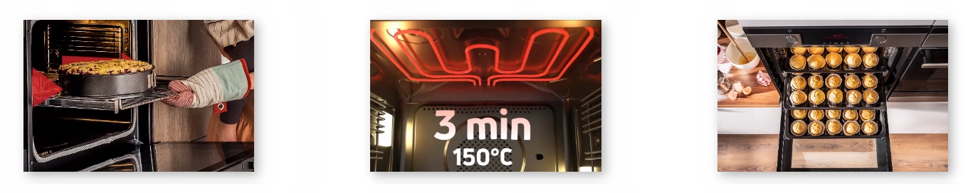 Zestaw AMICA ED57525V PYRO + AMMB25E2SGVB Zawartość zestawu kuchenka mikrofalowa do zabudowy piekarnik