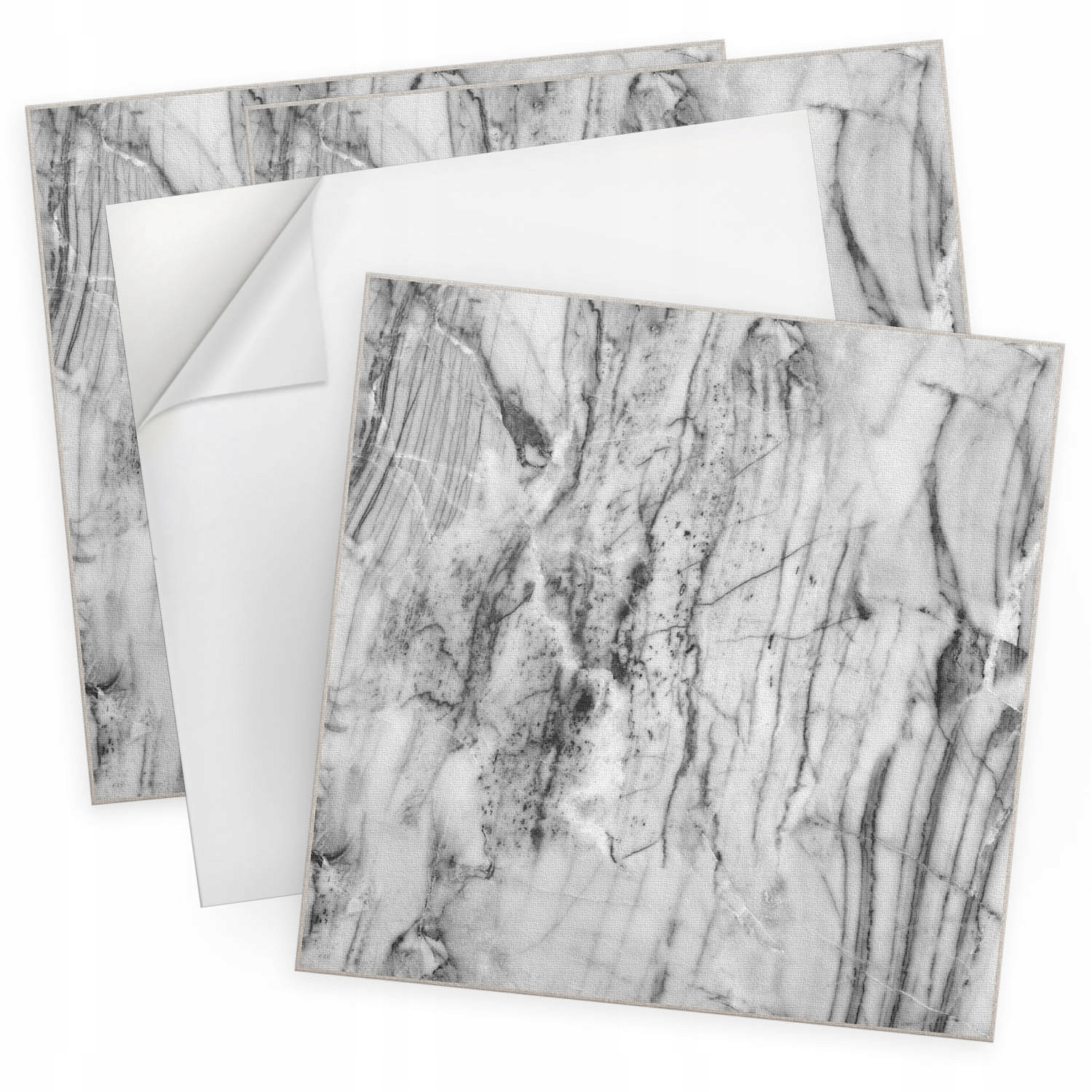 Sada nástěnných vinylových panelů Elegantní mramorový vzor 4 ks 50x50 cm