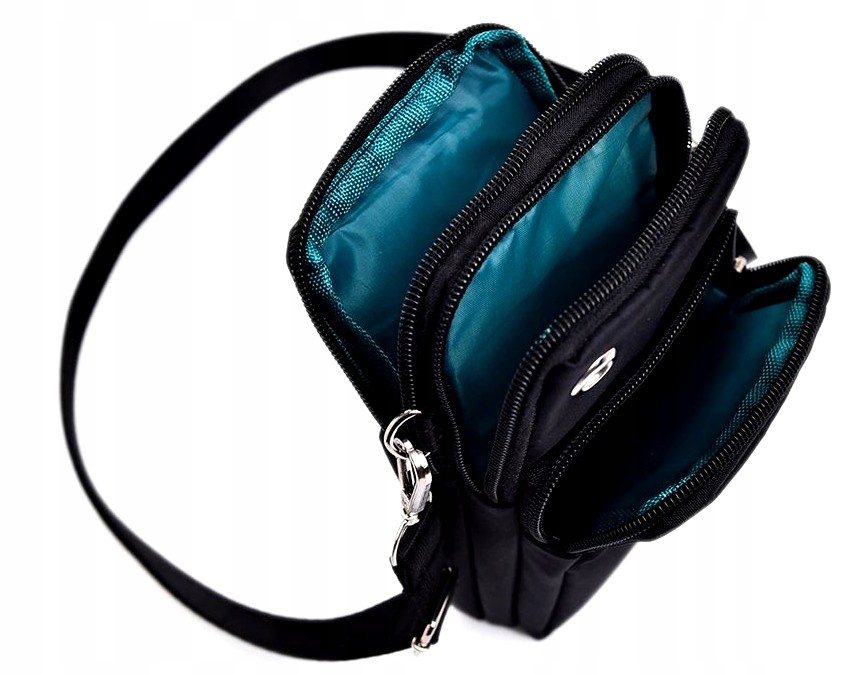 Torebka Kopertówka na telefon ramię portfel etui fiolet pojemna listonoszka Materiał dominujący syntetyk