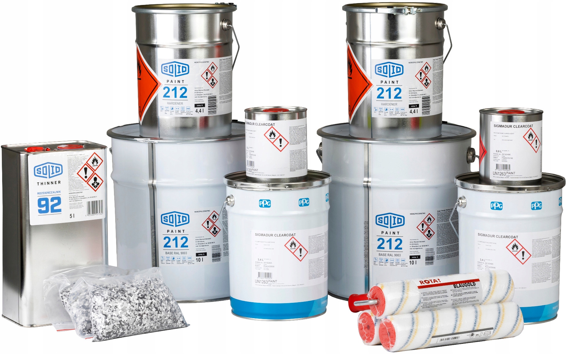 Epoxidová Živica farba na betón sada 60 m2 Farba