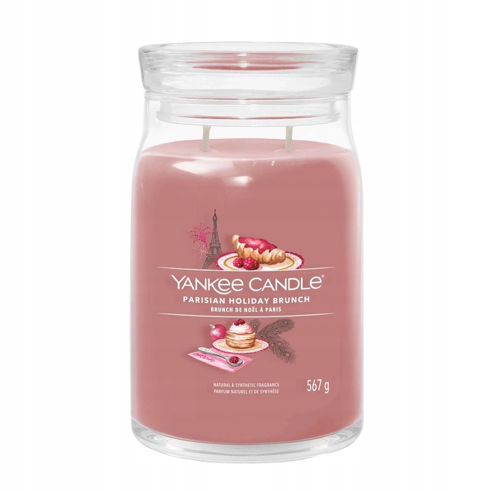 Yankee Candle Parisian Holiday Brunch Velká sójová svíčka s dvěma knoty 567 g