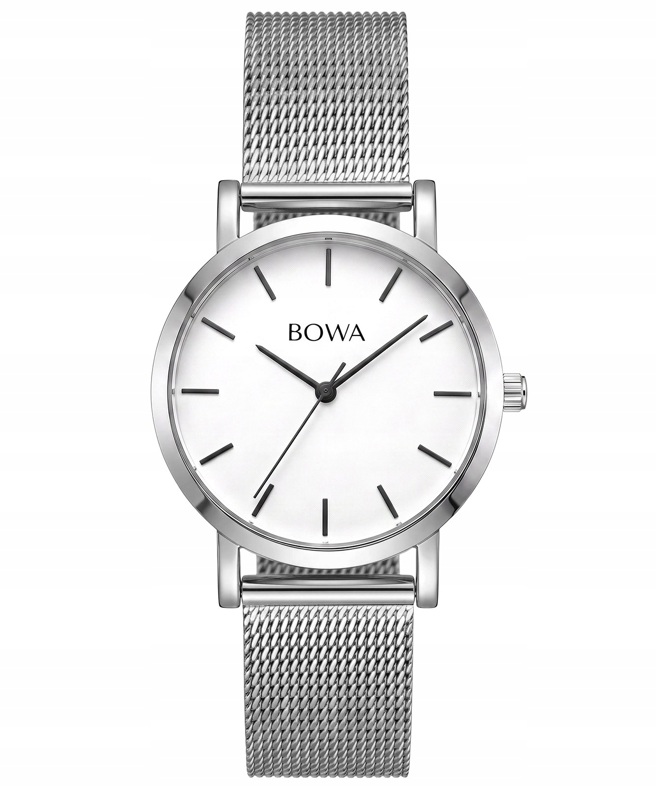 Zegarek damski Bowa Tokyo White Black-Tone Mesh 33