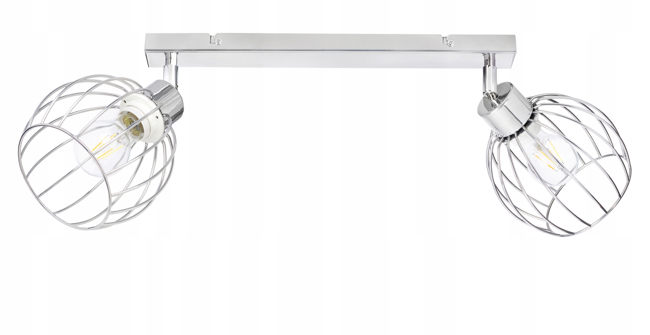 Lampa stropní svítidlo lustr pohyb loft drát 2 kulička chrom