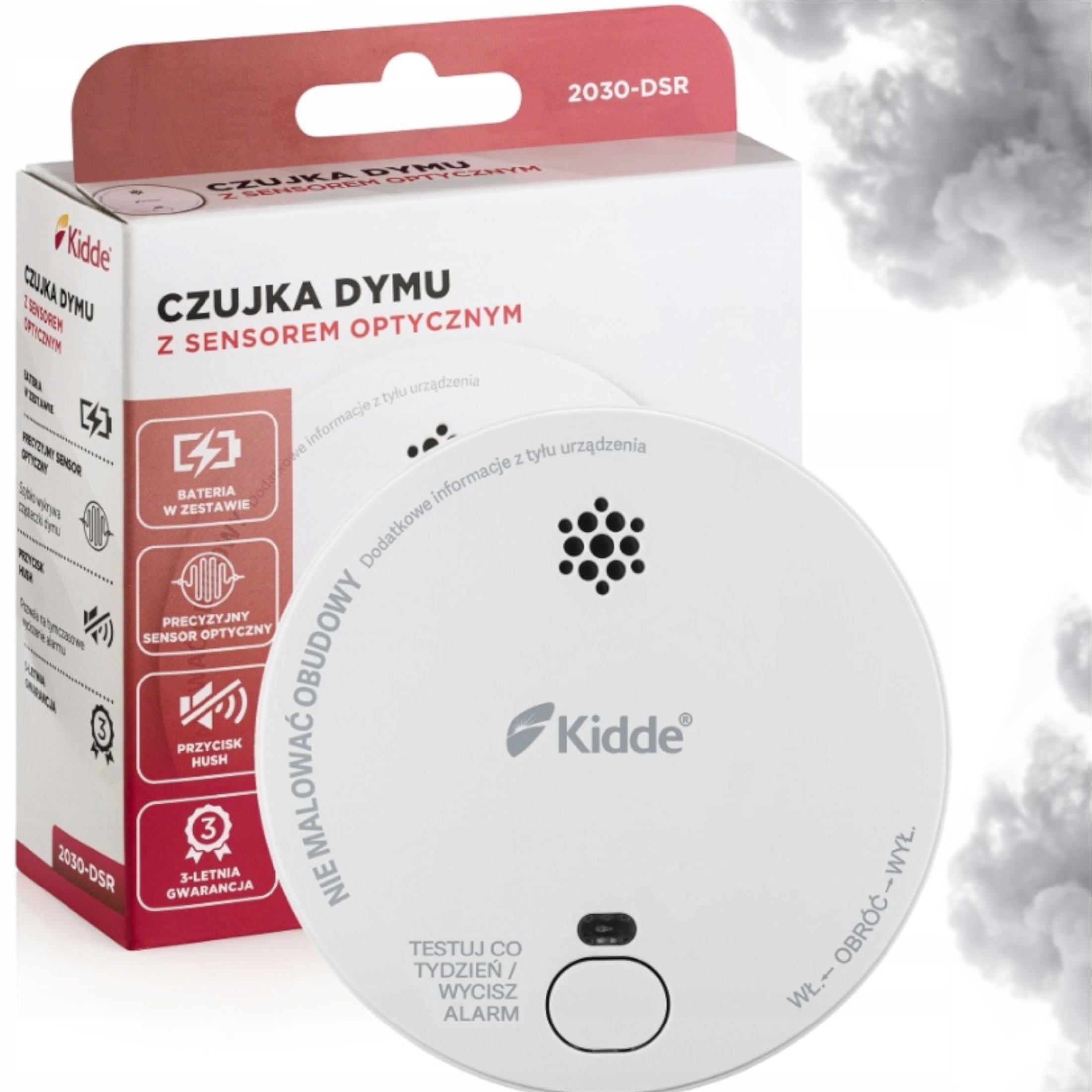 Hlasitý Detektor S Alarmem Pro Detekci Úniku Kouře