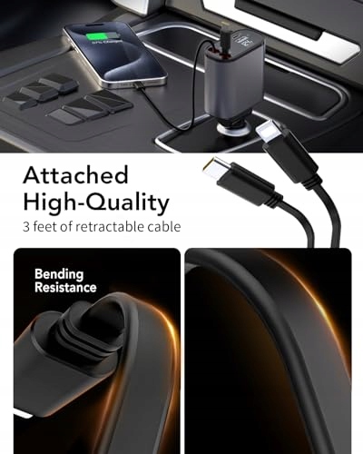 AIMTEL 66W USB C Car Charger Fast Charging iPhone Galaxy Pixel — miniatura 8