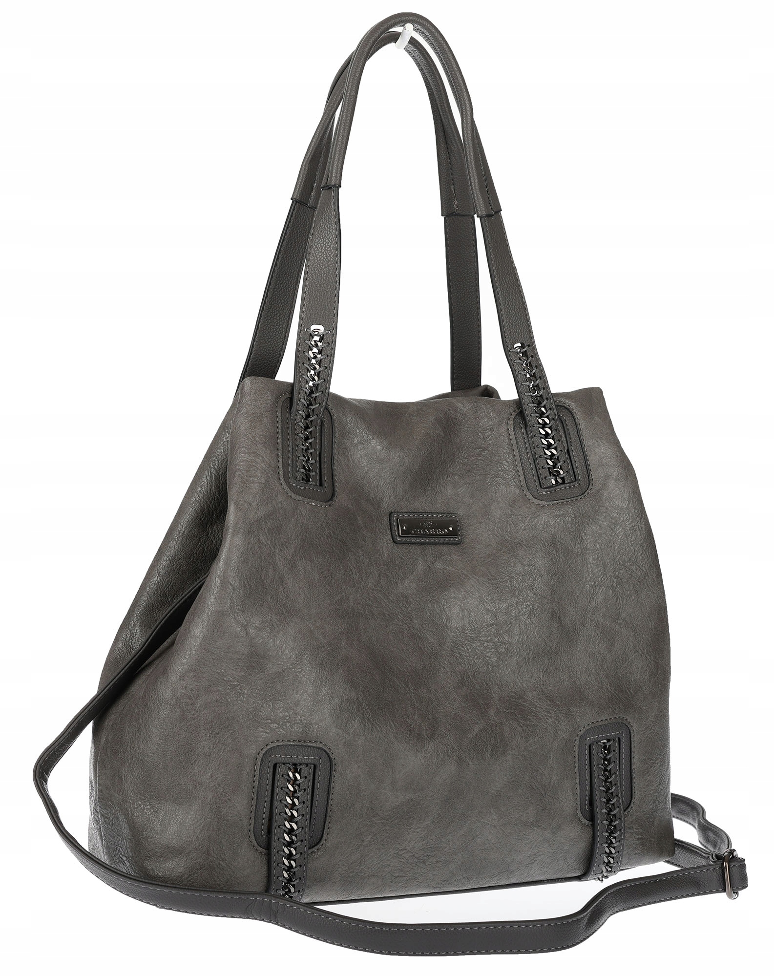 Dámská shopper kabelka A4 elegantní módní velká taška do práce CH6687 Šedá