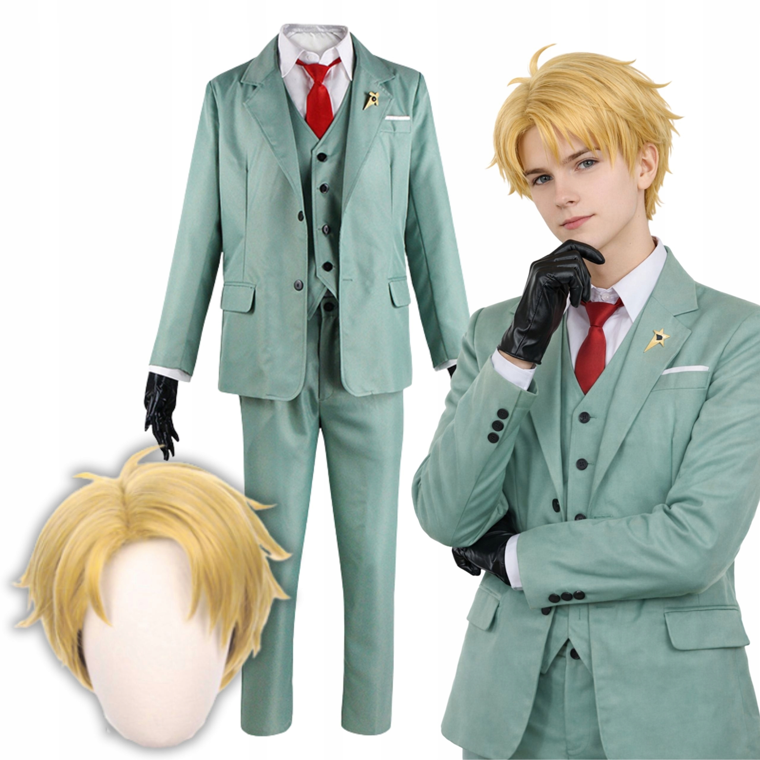 Kostým Loid Forger Cosplay Spy X Family Oblek Anime Paruka L 170 176