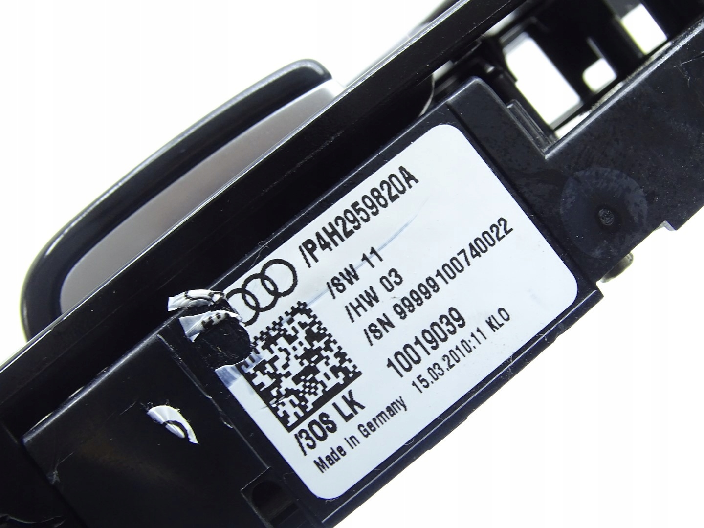 switch control seat MASAZ rear part rear AUDI A8 S8 D4 4H 4H2959820A