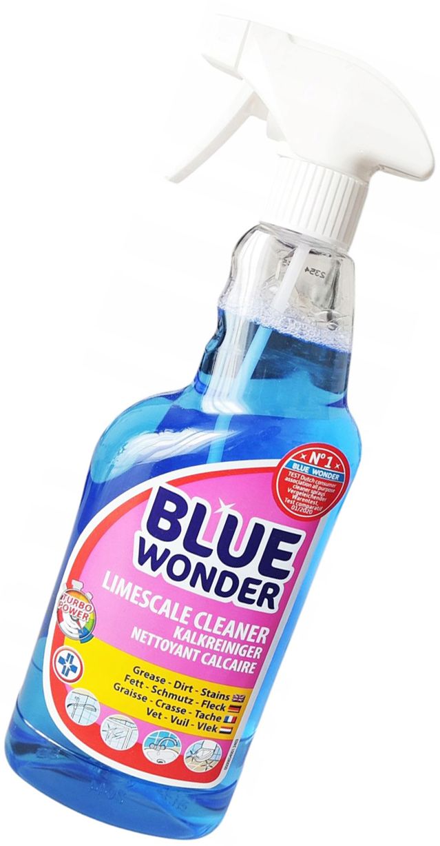 Levně Přípravek Blue Wonder Tekutý Sprej Prostředek Na Odstraňování Vodního Kamene A Nečistot 750 ml