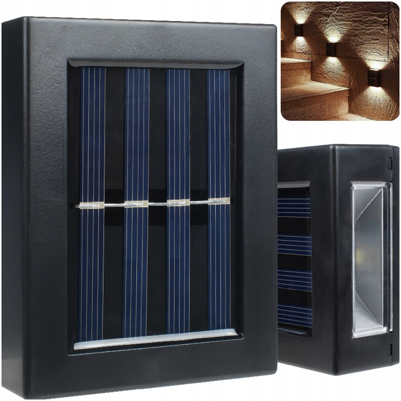 

Kinkiet Elewacyjny Solarny Lampa Zewnętrzna Ogród