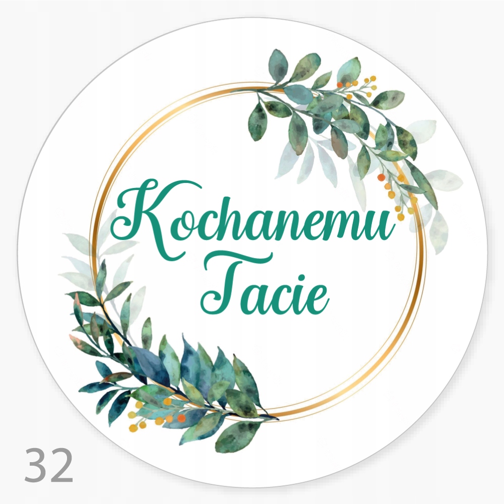 

Naklejka Dzień Ojca Upominek FI55 48szt