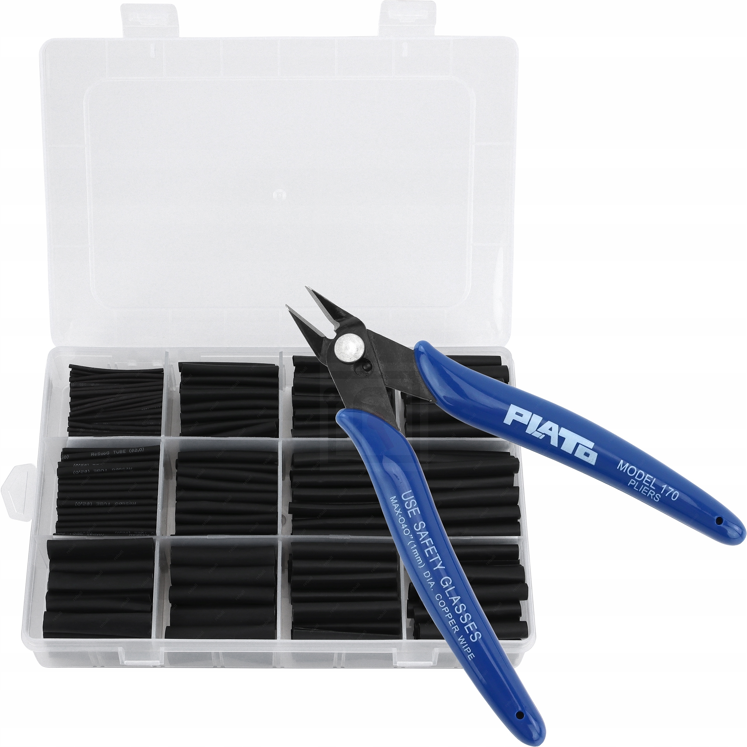 650pcs Термоусадочні трубки набір + плоскогубці