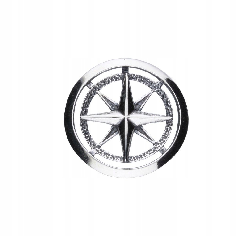 Stříbrný přívěsek 925 s kompasem průměr 30 mm, hmotnost 4.48 g