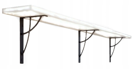 

Półka ścienna wisząca 130x25cm +3 wsporniki Neo