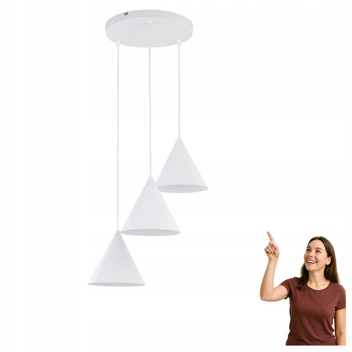 Závěsná lampa Cono White 10012 Tk Lighting