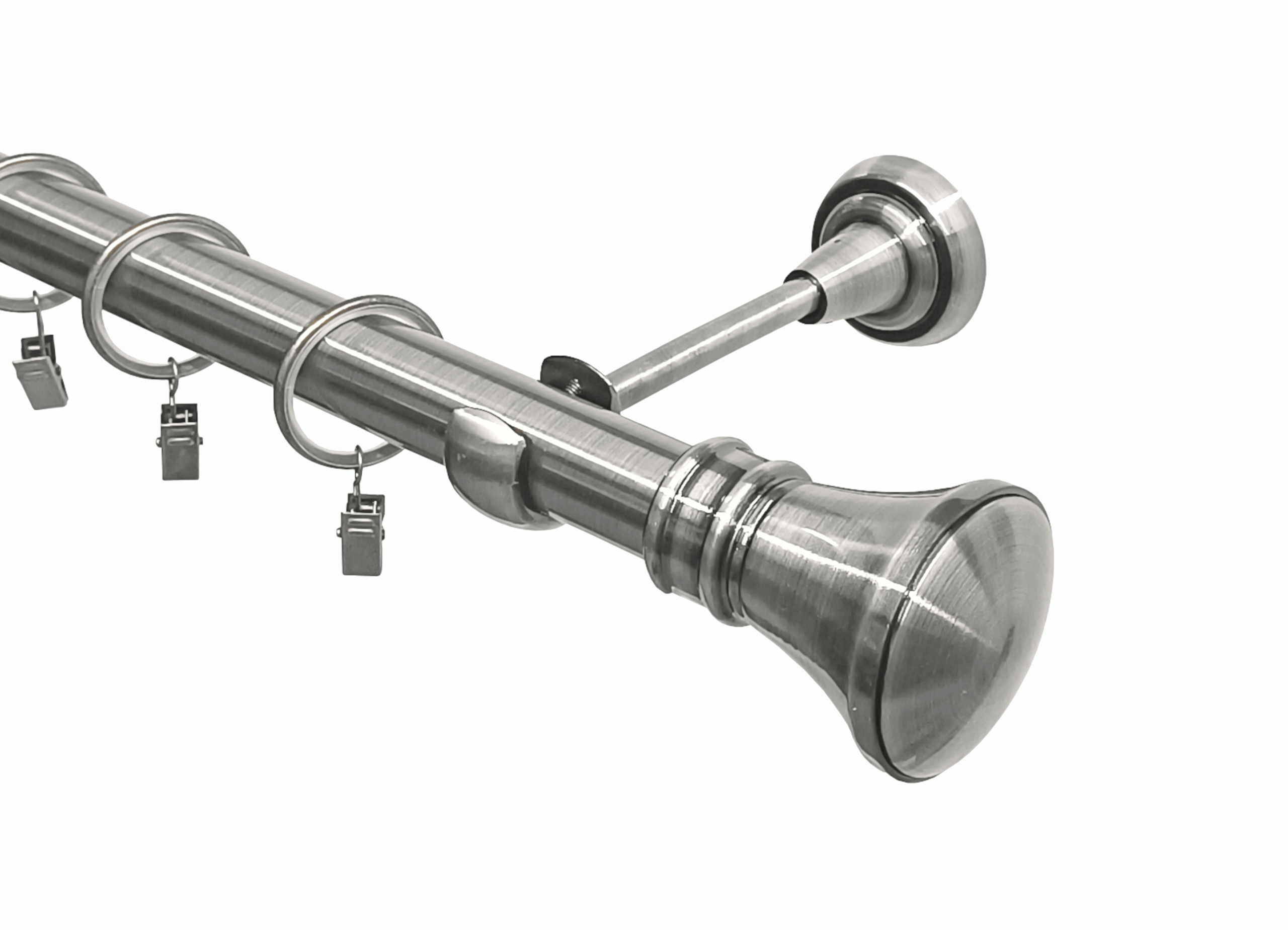 Jednoduchá garnýž kovový nikl mix hrotů Imperia Deco 25 mm 320 cm