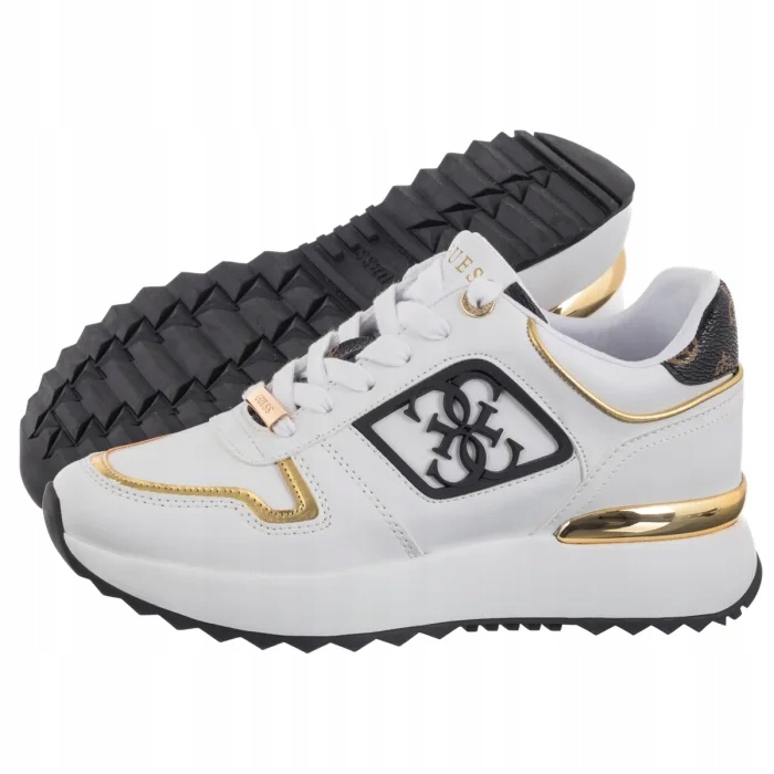 Dámské tenisky Guess Koyaa Fljkoy ELE12 White Bílé