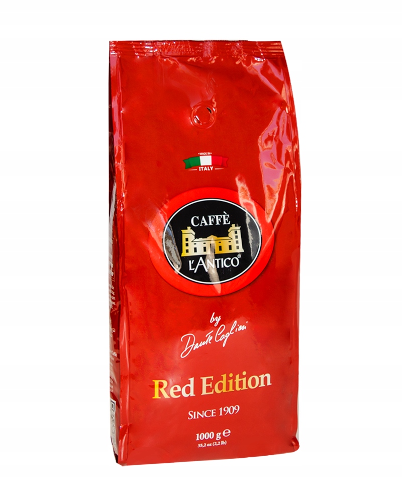 Kawa ziarnista L'antico Rosso 1kg Włoska Receptura videobook
