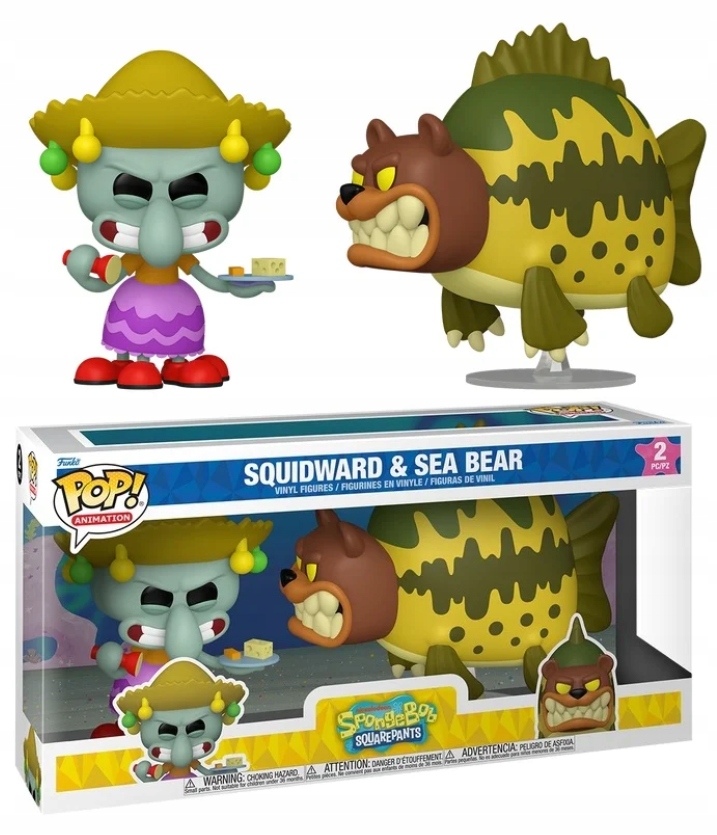Funko Pop! Spongebob Animation 2 Pack Squidward & Sea Bear