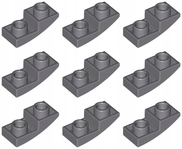 

Lego 24201 Skos 2x1 szary ciemny Nowy (3g) 9 szt.