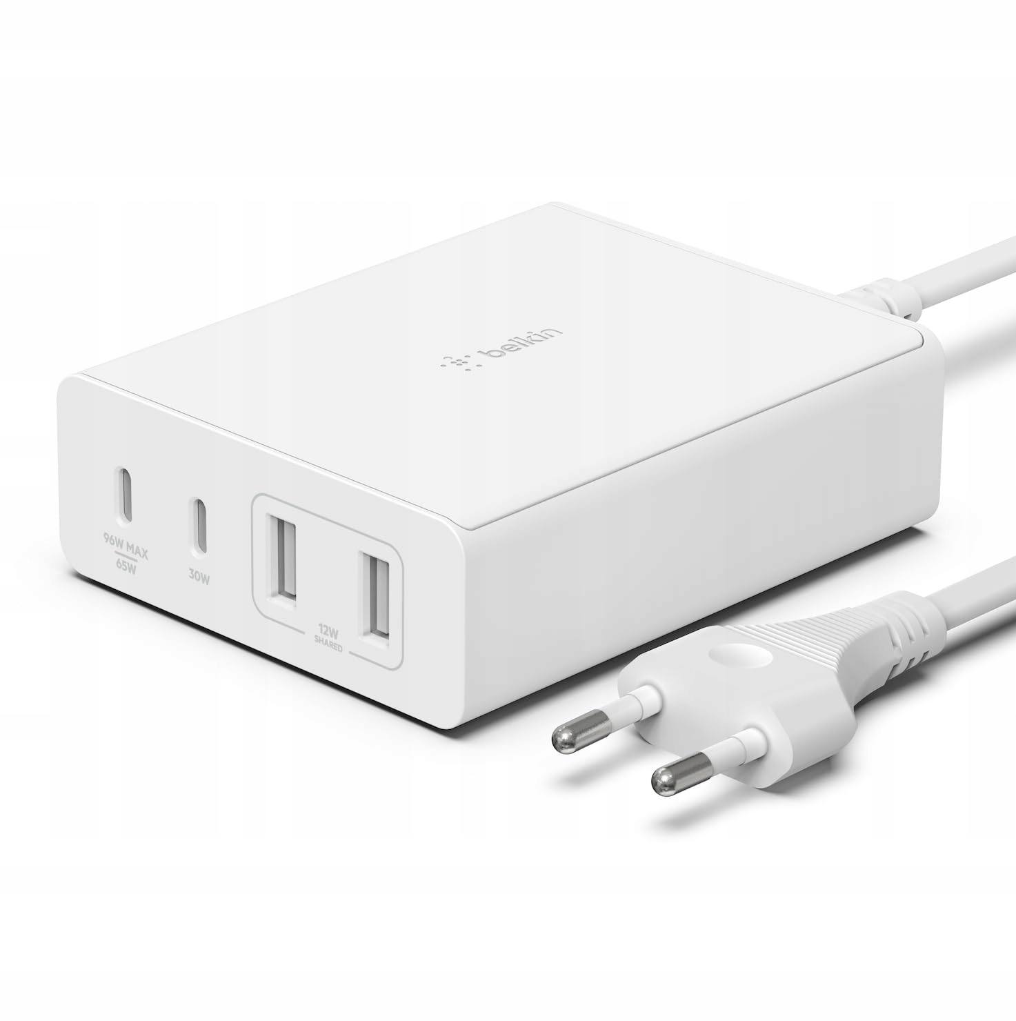 BELKIN Stacja Ładowania 108W USB GaN Szybka Ładowarka 2x USB-C 2x USB-A