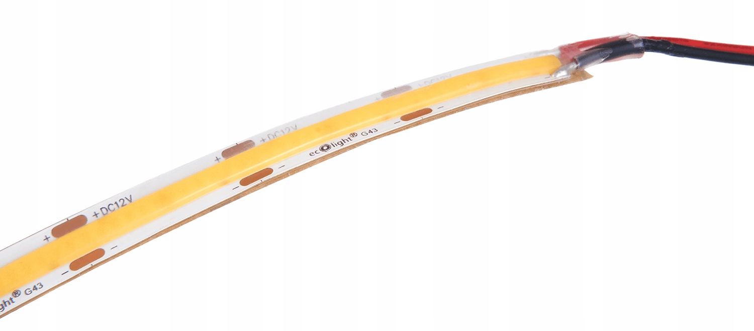 TAŚMA LED COB 12V 480LED 5M IP67 LINIA ŚWIATŁA NEON 6000K Długość 5 m