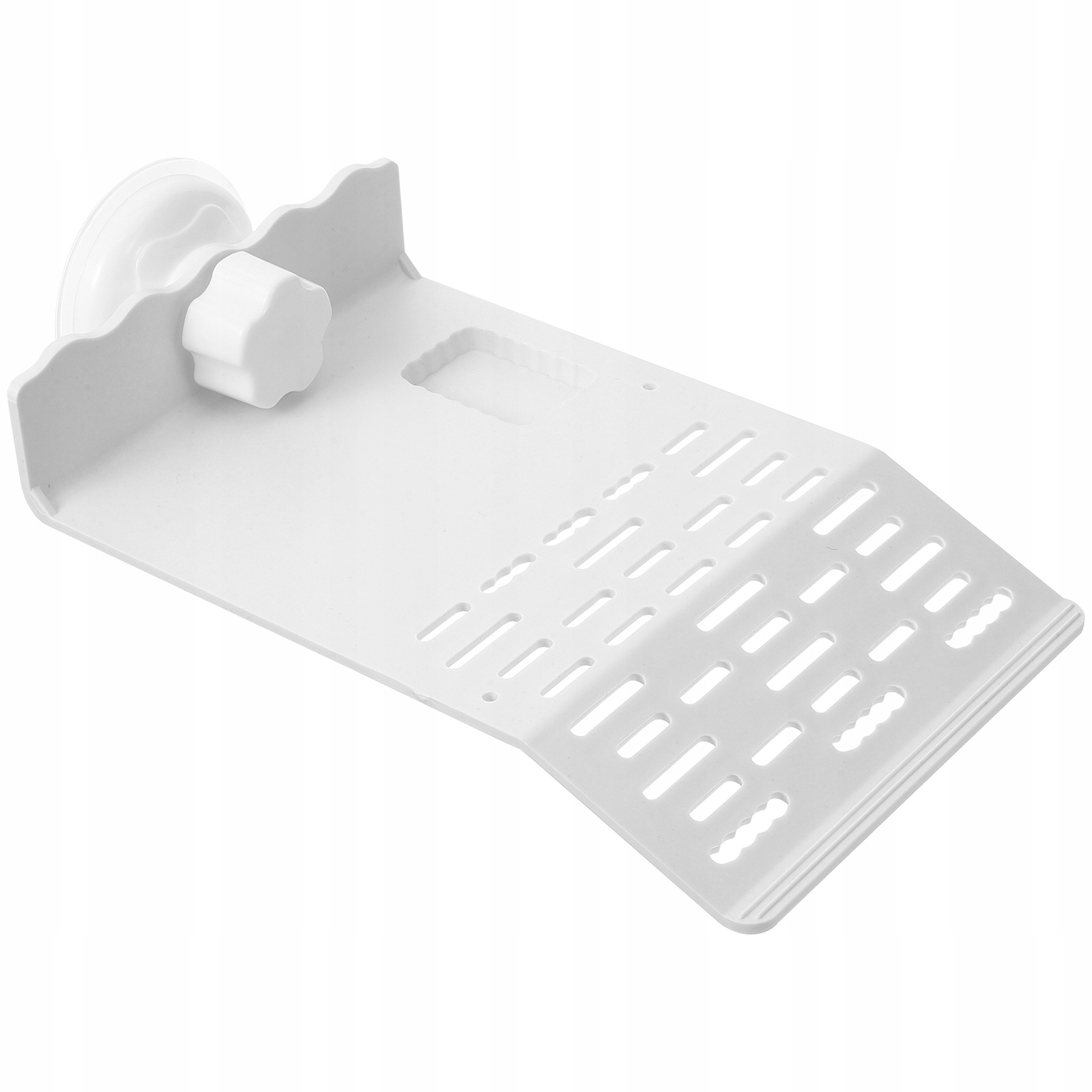 PLATFORMA WYSPA DLA ŻÓŁWIA Z PRZYSSAWKĄ - BIAŁA PÓŁKA DO WYGRZEWANIA