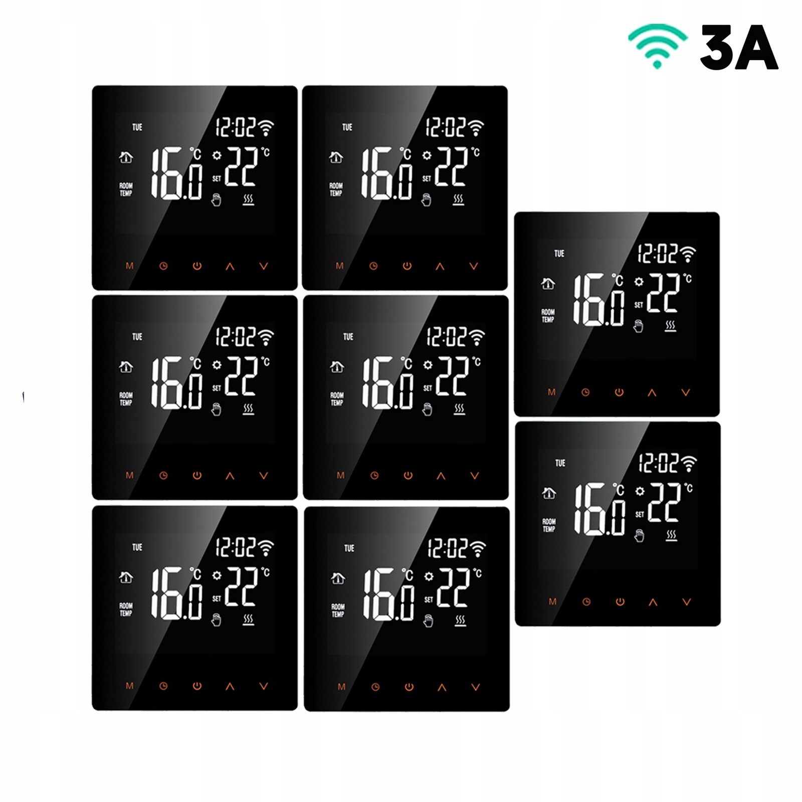 Wifi Termostat ohřev vody/plynový kotel 8ks