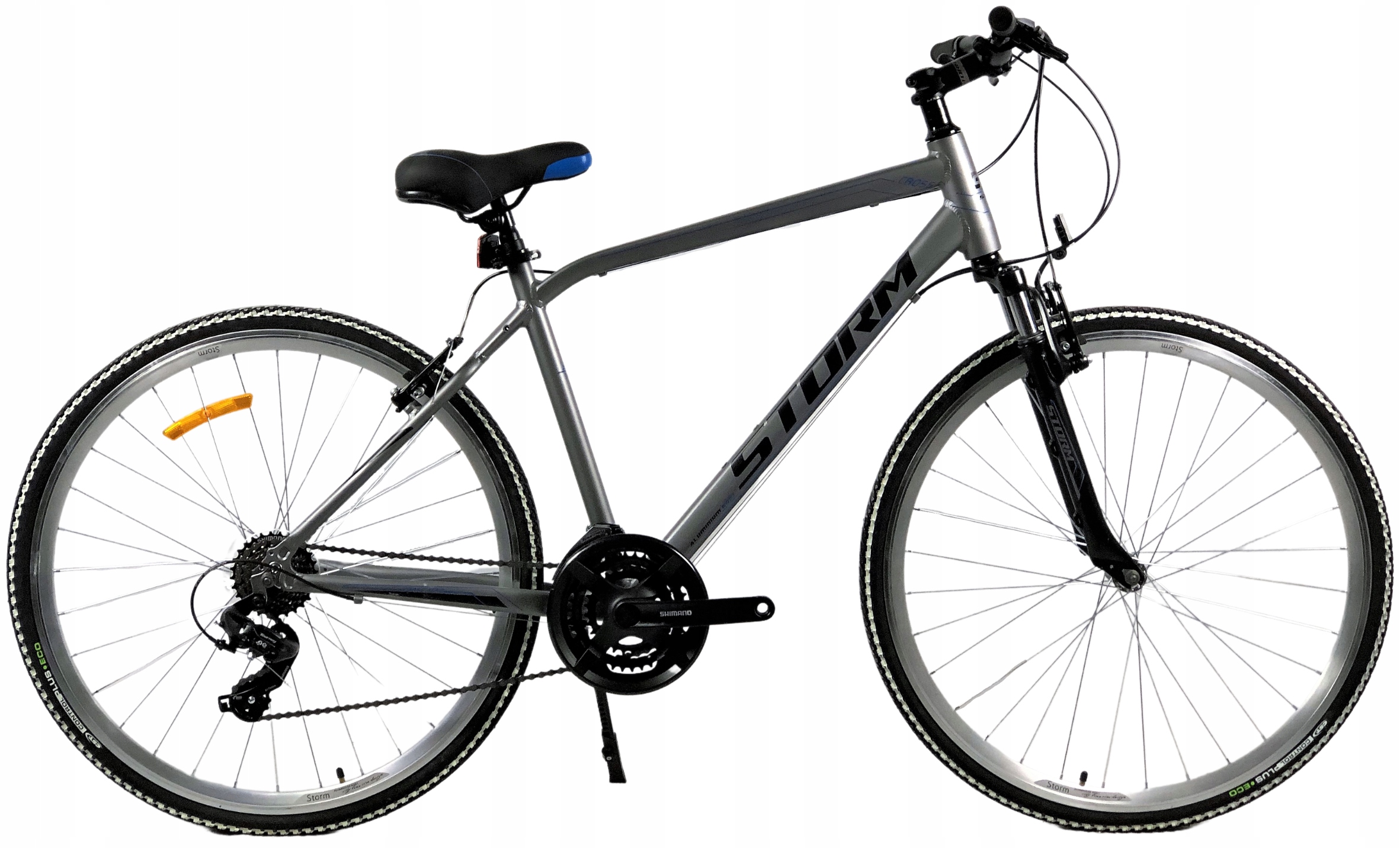 Rower Crossowy Storm Cross Aero 1.0 rama 19 28 srebrny 2025