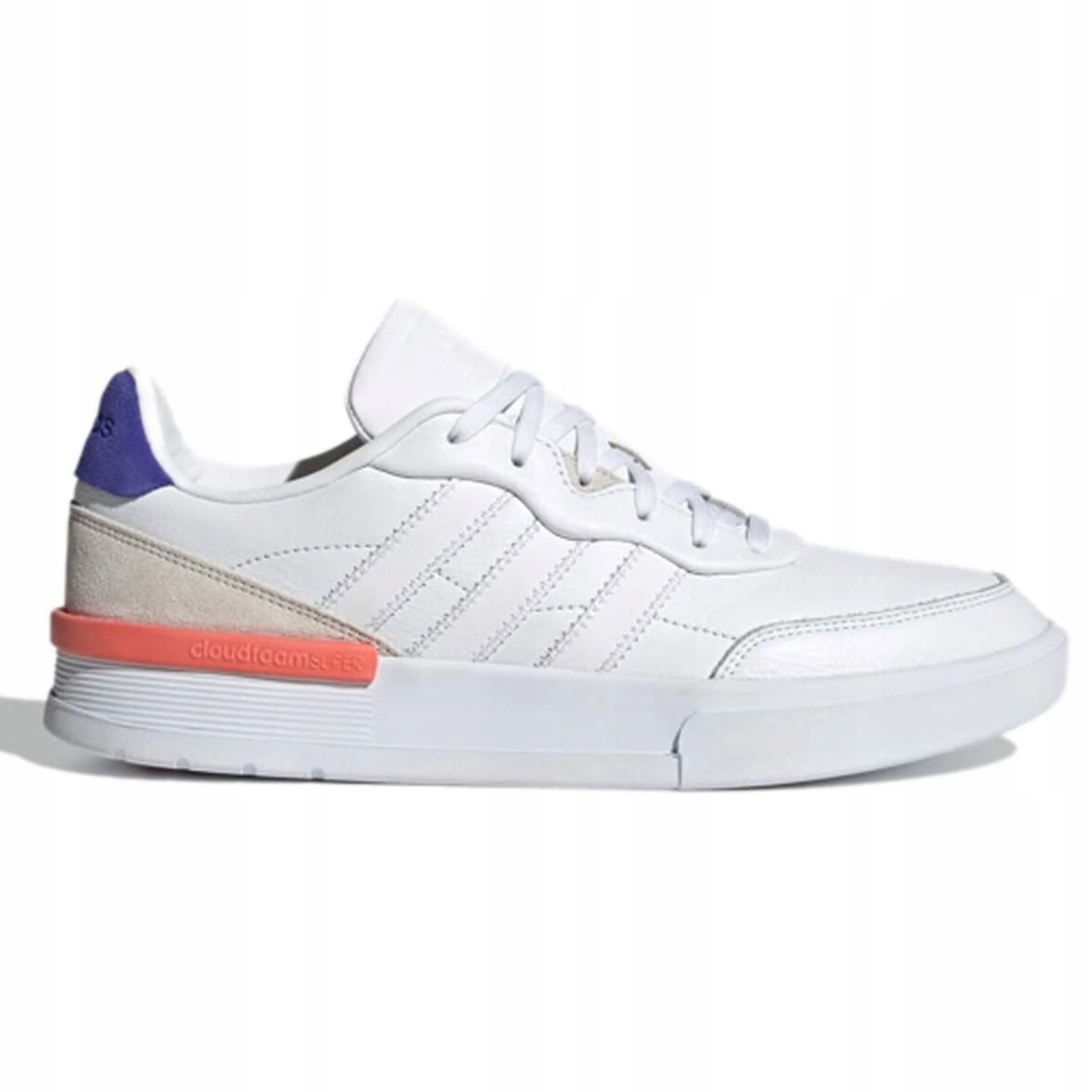 Boty Adidas Clubcourt pánské sportovní pohodlné bílé kožené vel.