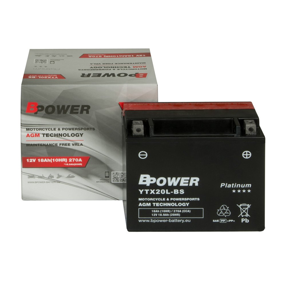 

Akumulator Agm YTX20-BS 12V 18Ah YB18-A YB16-B