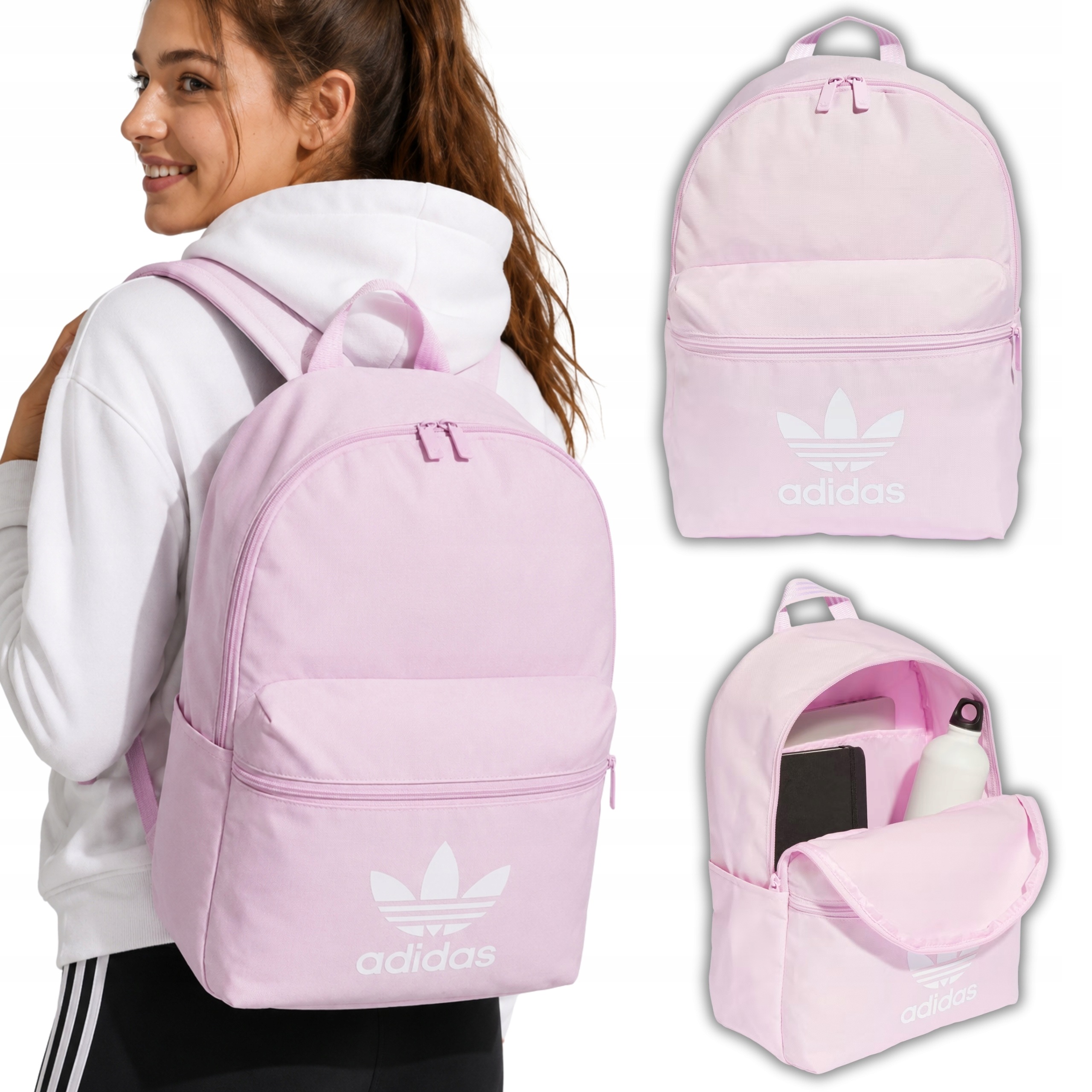 Batoh Vhodný Do Školy, Růžový, Adidas A4