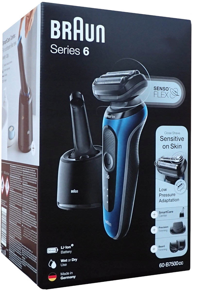 Golarka Męska Elektryczna Maszynka Braun 60-B7500cc Shaver Trymer Baza