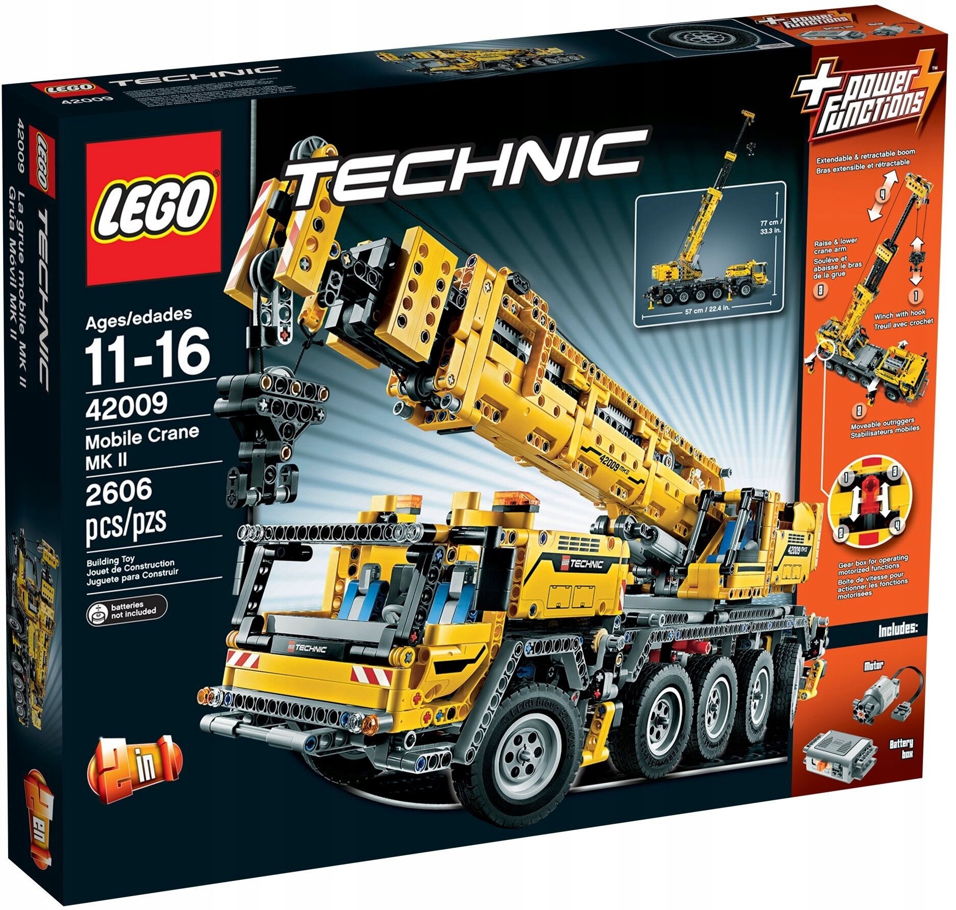 Lego Technic 42009 Pohyblivý jeřáb Mk II Nový