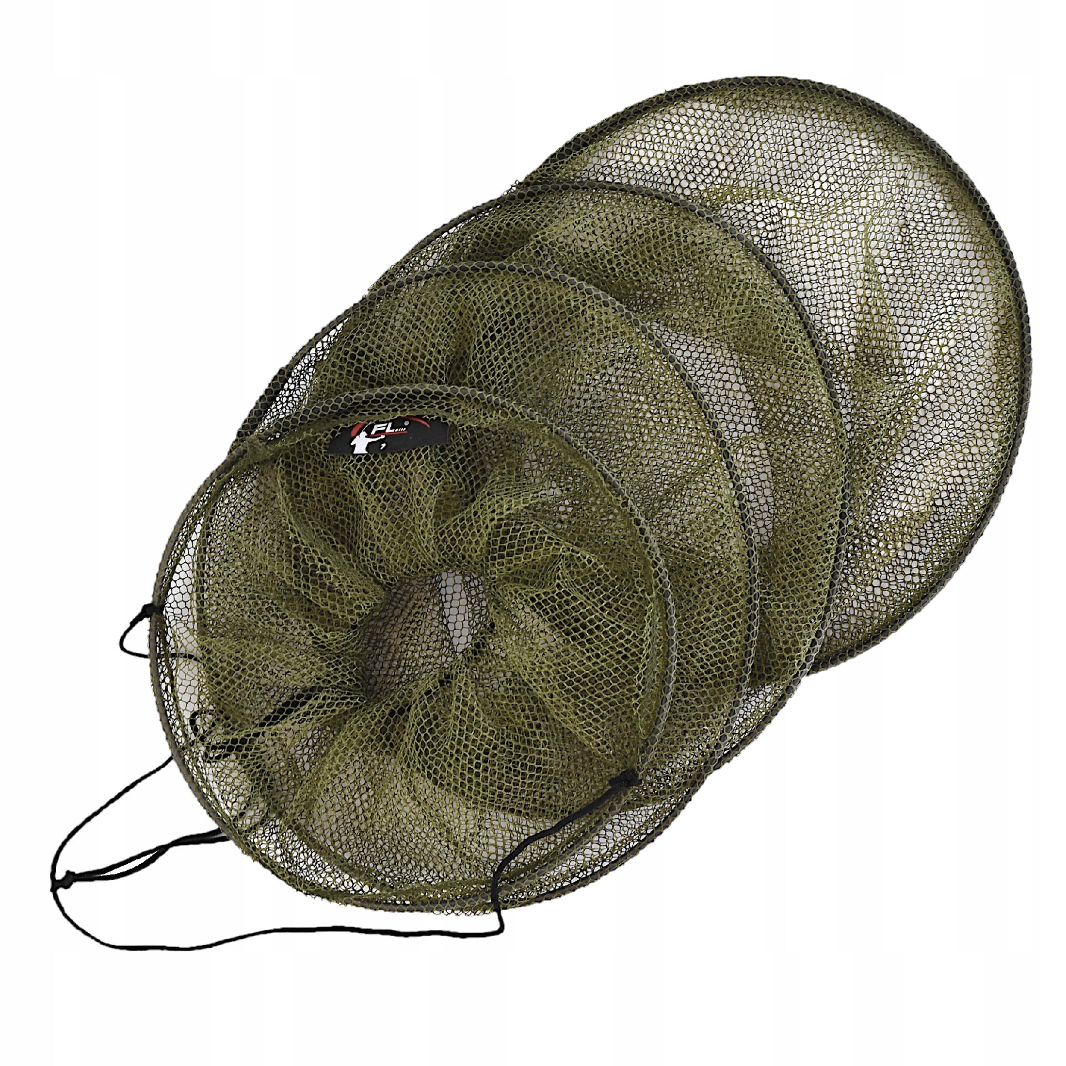 SIATKA na ryby wędkarska 4 obręcze 35 cm x 90 cm Model 4 obręczy 35 x 90 cm