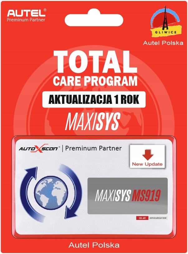 Aktualizace Autel MaxiSYS 919 MS919 Pl 1 Rok Pl