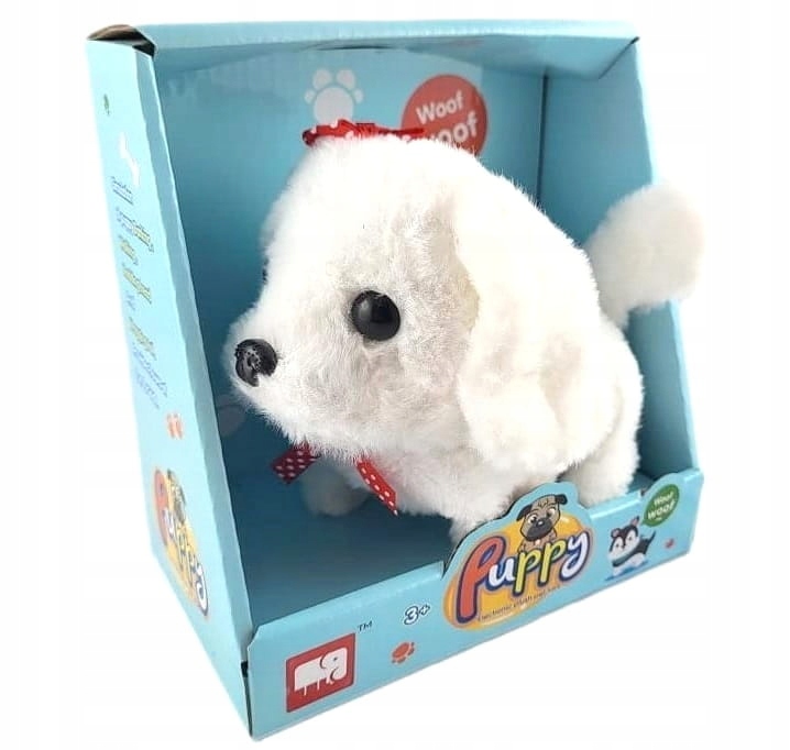 PIESEK INTERAKTYWNY Z DŹWIĘKIEM CHODZI I SZCZEKA Materiał tkanina