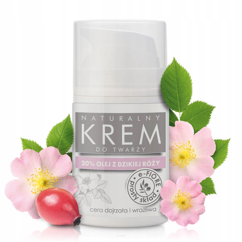 

e-FIORE Naturalny krem z Dziką Różą ujędrniający