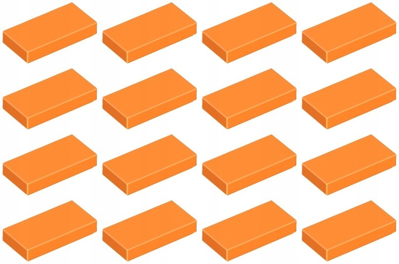 

Lego 3069b Tile 1x2 pomarańczowa Nowa (4g) 16 szt.