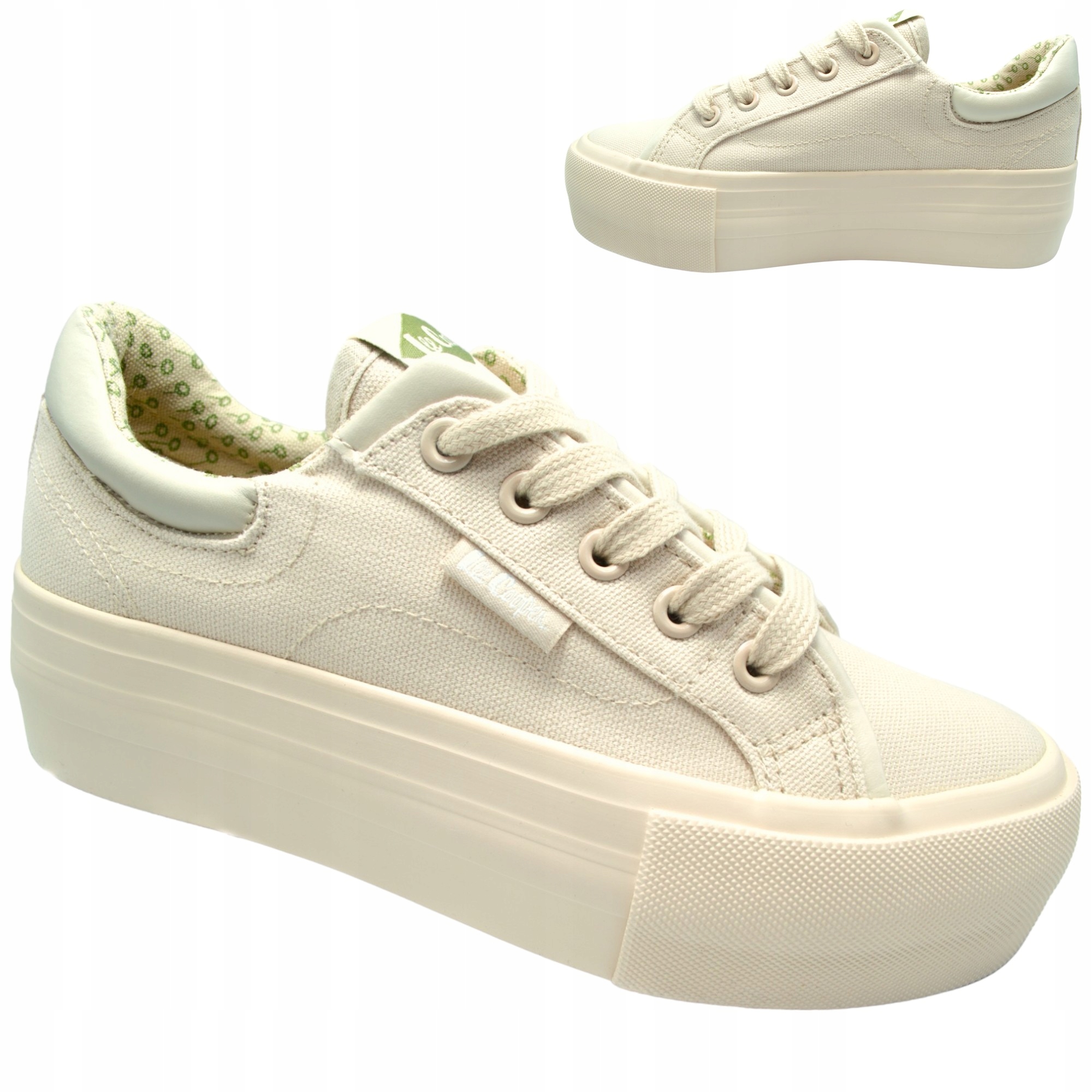 Dámské tenisky Lee Cooper tenisky na platformě, béžové, sportovní velikost 40