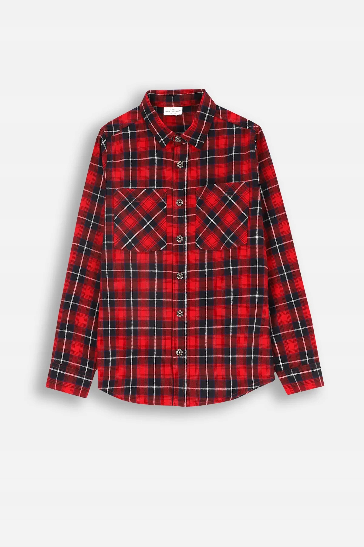 Chłopięca Koszula Czerwona W Kratę Długi Rękaw 134 Coccodrillo ZC4