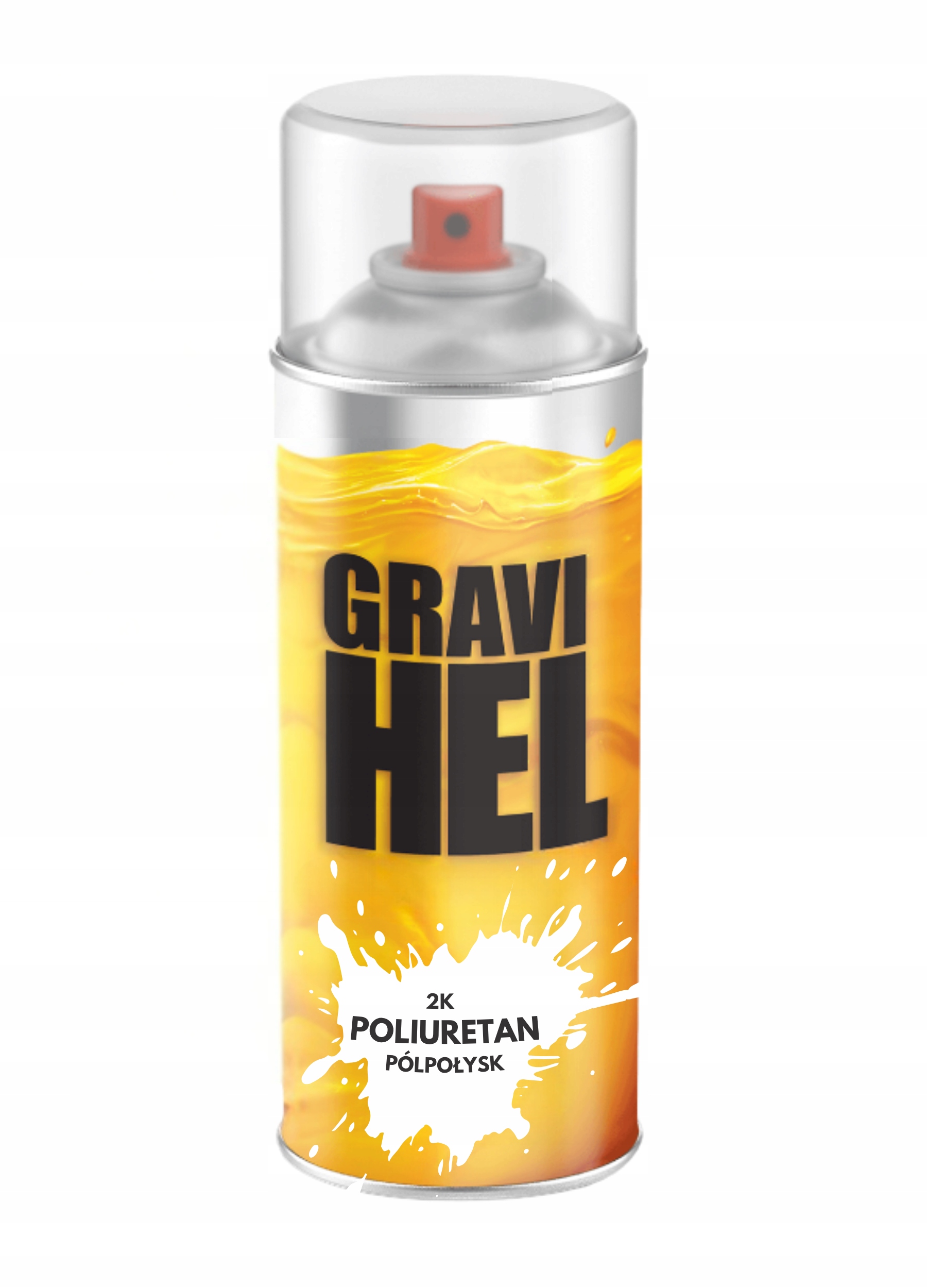 2K Poliuretan Bezbarwny Półpołysk Z Utwardzaczem Klar Lakier Spray 400 ML