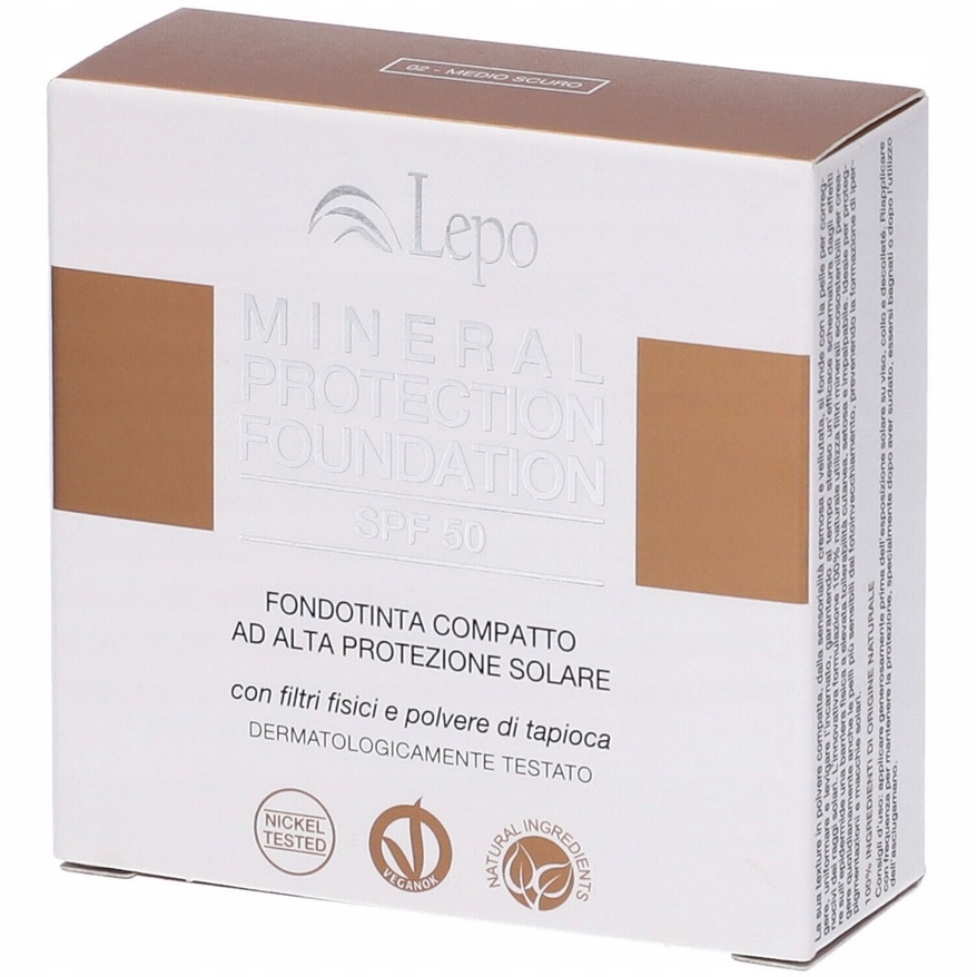 Podkład w kompakcie Lepo Mineral Protection Foundation 50spf odcien średni
