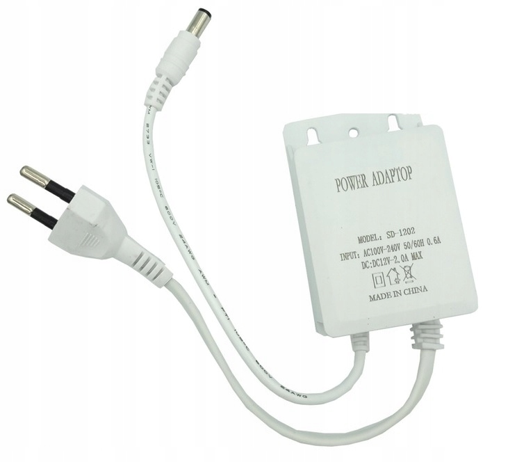 Zasilacz impulsowy 12V 2A biały